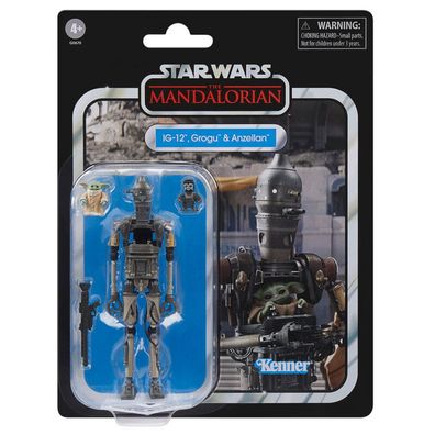 Star Wars Der Mandalorianer IG-12 Grogu & Anzellan Figur 9,5cm