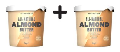 2 x Myprotein Natural Almond Butter (1000g) Crunchy