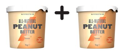 2 x Myprotein Natural Peanut Butter (1000g) Crunchy