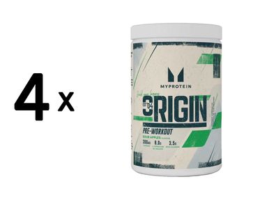 4 x Myprotein Origin Pre-Workout (30 serv) Sour Apples