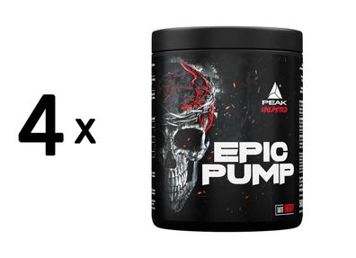 4 x Peak Epic Pump (500g) Energy