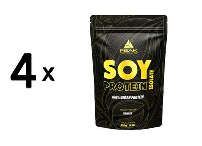 4 x Peak Soy Protein Isolate (750g) Vanilla