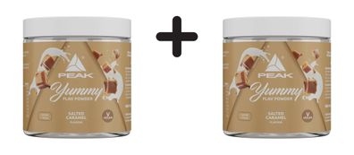 2 x Peak Yummy Flav Powder (100g) Salted Caramel