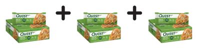 3 x Quest Nutrition Quest Bars (12x60g) Apple Pie