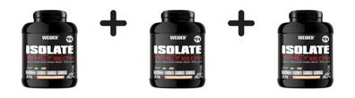 3 x Weider Isolate Whey 100 CFM (2000g) Cookies and Cream