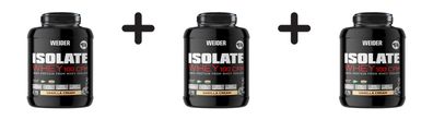 3 x Weider Isolate Whey 100 CFM (2000g) Vanilla Cream