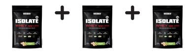 3 x Weider Isolate Whey 100 CFM (420g) Pistachio