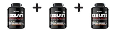 3 x Weider Isolate Whey 100 CFM (908g) Chocolate Fondant