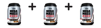 3 x Weider Mega Mass 2000 (1500g) Chocolate