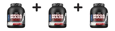 3 x Weider Mega Mass 4000 (3000g) Strawberry