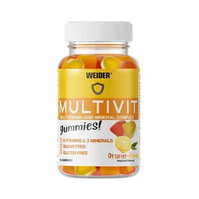 Weider Multivit Gummies (80) Orange and Lemon