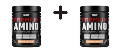 2 x Weider Premium Amino Powder (800g) Fresh Orange