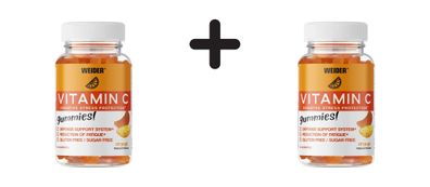 2 x Weider Vitamin C Gummies (84) Orange
