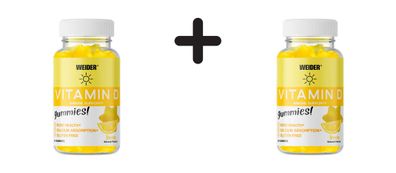 2 x Weider Vitamin D Gummies (50) Lemon