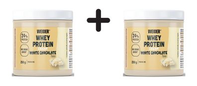 2 x Weider Whey Protein Cream (250g) White Chocolate