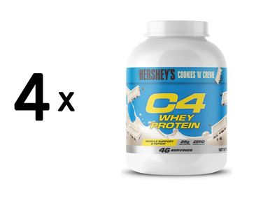 4 x Cellucor C4 Whey Protein (1587g) Hersheys Cookies N Creme
