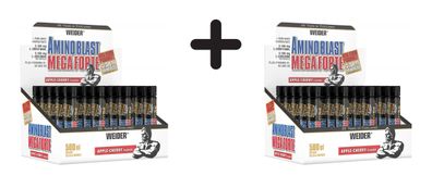 2 x Weider Amino Blast Mega Forte (20x25ml) Apple-Cherry