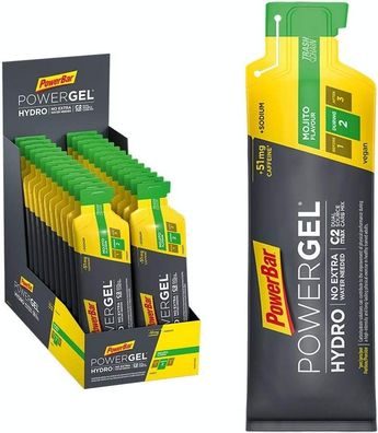 PowerBar PowerGel Hydro 24x67ml - High Carb Energie Gel + C2MAX + Natrium + 51mg
