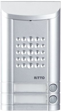 Schneider Electric Ritto Térstation Minivox 2-Familienhaus weiß alu 1271942