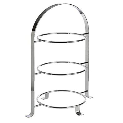 APS Etagere Serviergestell verchromtes Metall 3 Teller ß 27cm Defekt