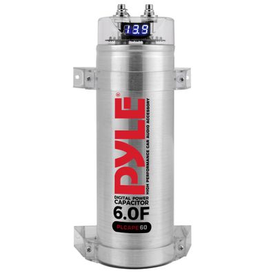Pyle 3,2 Farad Digitaler Leistungskondensator Auto-Audio Anzeige DC 12-24V