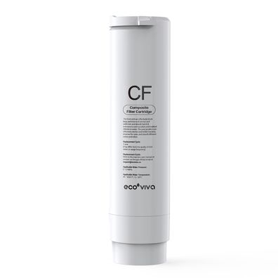 Ecoviva Ersatz CF-Filterkartusche fér Umkehrosmoseanlage WP-RO-200G