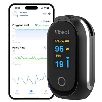 Vibeat Pulsoximeter PF10-003 aufladbar Sauerstoffsättigung Puls