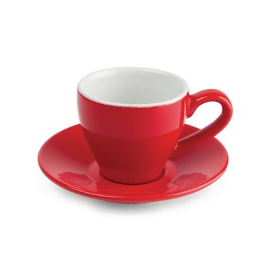 Olympia GK070 Espressotasse 100ml Rot 12 Stéck Porzellan Caf Gastronomie