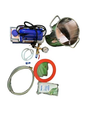 VEVOR Vakuumpumpe 3CFM 1/4HP mit 5,7L Vakuumkammer einstufig Set