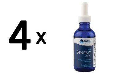 4 x Trace Minerals Ionic Selenium Liquid - 59 ml