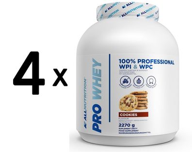 4 x Allnutrition Pro Whey, Cookies - 2270g
