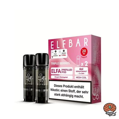 ELFBAR ELFA POD Triple Berries 20mg/ml Nikotin à 2 Pods