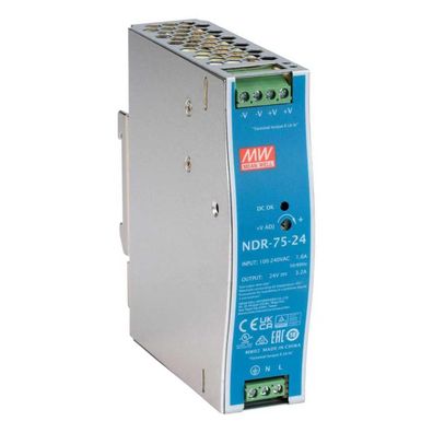 Ernitec Electra-pwr-75-24 DIN-Rail Netzteil 24 V DC 75 W Blau