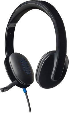Logitech H540 Kopfhörer mit Mikrofon, Verstellbares Mikrofon mit Rauschunterdrückung