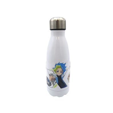 Beyblade Trinkflasche Weiß Edelstahl Sportflasche 550 ml Schule Freizeit