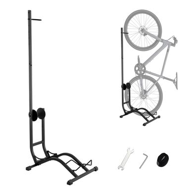 Wiltec Fahrradständer vertikal Typ 02 Fahrradhalter verstellbar Radständer