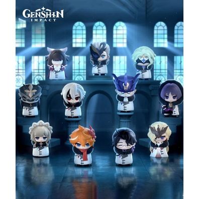 Genshin Impact Minifiguren Fatui Harbingers Chibi Design 7 cm Blind Box Display (9)