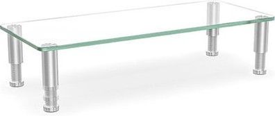 Hemudu Monitorständer aus Glas ergonomischer Laptopständer, höhenverstellbar