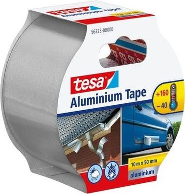 Tesa Aluminium Klebeband/Selbstklebendes Aluminiumband, Reparaturen 10m x 50mm