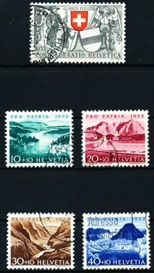 Schweiz PRO PATRIA Nr 570-574 gestempelt X4C9A62