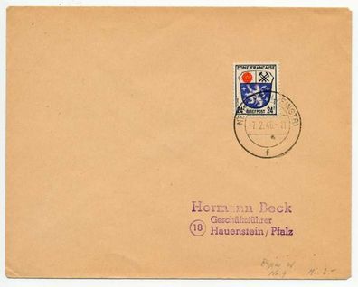 FRANZ. ZONE ALLG. AUSG. Nr 9 BRIEF EF X5BC34E