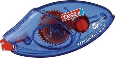 Tesa Roller Kleben Permanent ecoLogo Einwegroller - Umweltschonender Kleberoller