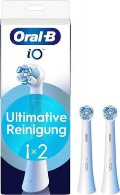 Oral-B iO Ultimative Reinigung, Original Aufsteckbürsten für Oral-B iO, 2 Stück