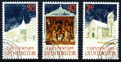 Liechtenstein 1992 Nr 1050-1052 gestempelt SA19066