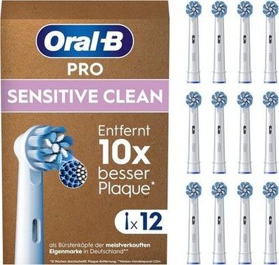 Oral-B Pro Sensitive Clean Aufsteckbürsten — Original Zahnbürstenaufsatz, 12 Stk