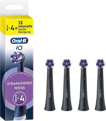 Oral-B iO Strahlendes Weiss, Original Aufsteckbürsten für Oral-B iO, 4 Stück