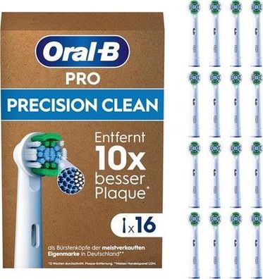 Oral-B Pro Precision Clean Aufsteckbürsten — Original Zahnbürstenaufsatz, 16 Stk