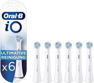 Oral-B iO Ultimative Reinigung Aufsteckbürsten für elektrische Zahnbürste, 6 Stk
