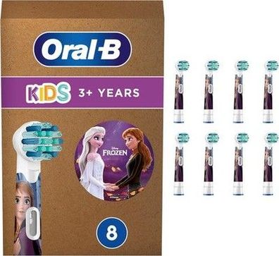 Oral-B Pro Kids Frozen Aufsteckbürsten — Original Zahnbürstenaufsatz, 8 Stück