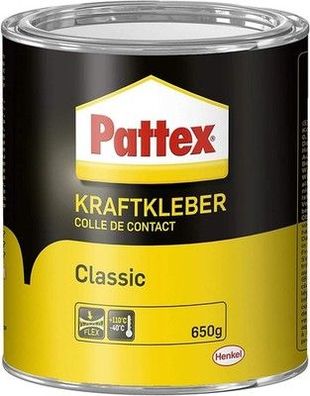 Pattex Kraftkleber Classic, extrem starker Kleber für höchste Festigkeit, 650g